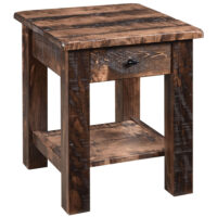 Barn Floor End Table