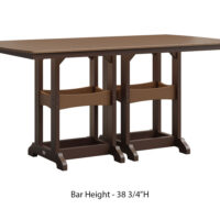 72'' Classic Rectangle Counter Height Table - Image 5