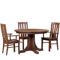 Mission Single Pedestal Table - Image 2