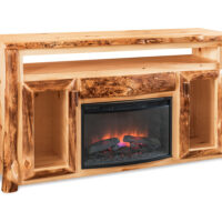 TV Cabinet with Opening & Fireplace