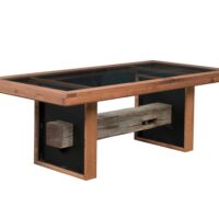 1869 Tempered 1/2" Glass Top Table