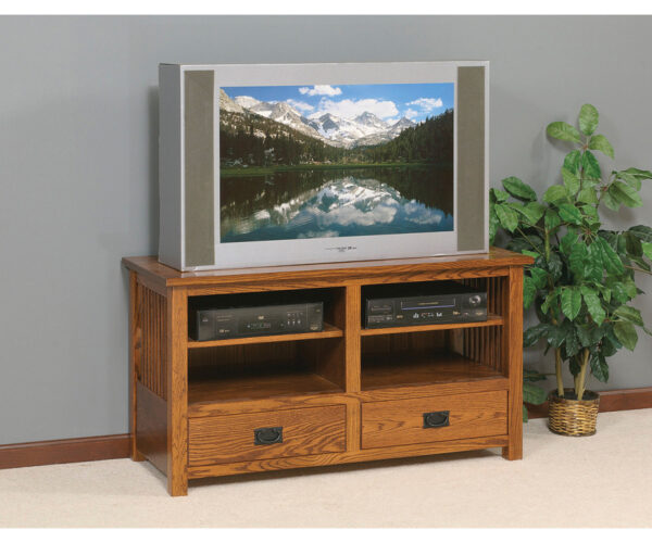 Mission Slat Plasma TV Console