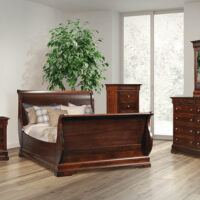 Louis Philip Panel Bed With Sleigh Footboard - Image 2