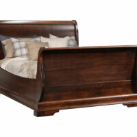 Louis Philip Panel Bed With Sleigh Footboard