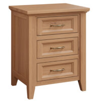 Bristol 3 Drawer Nightstand
