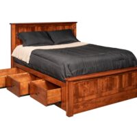 Shaker Panel Bed With Storage Rails - Image 2